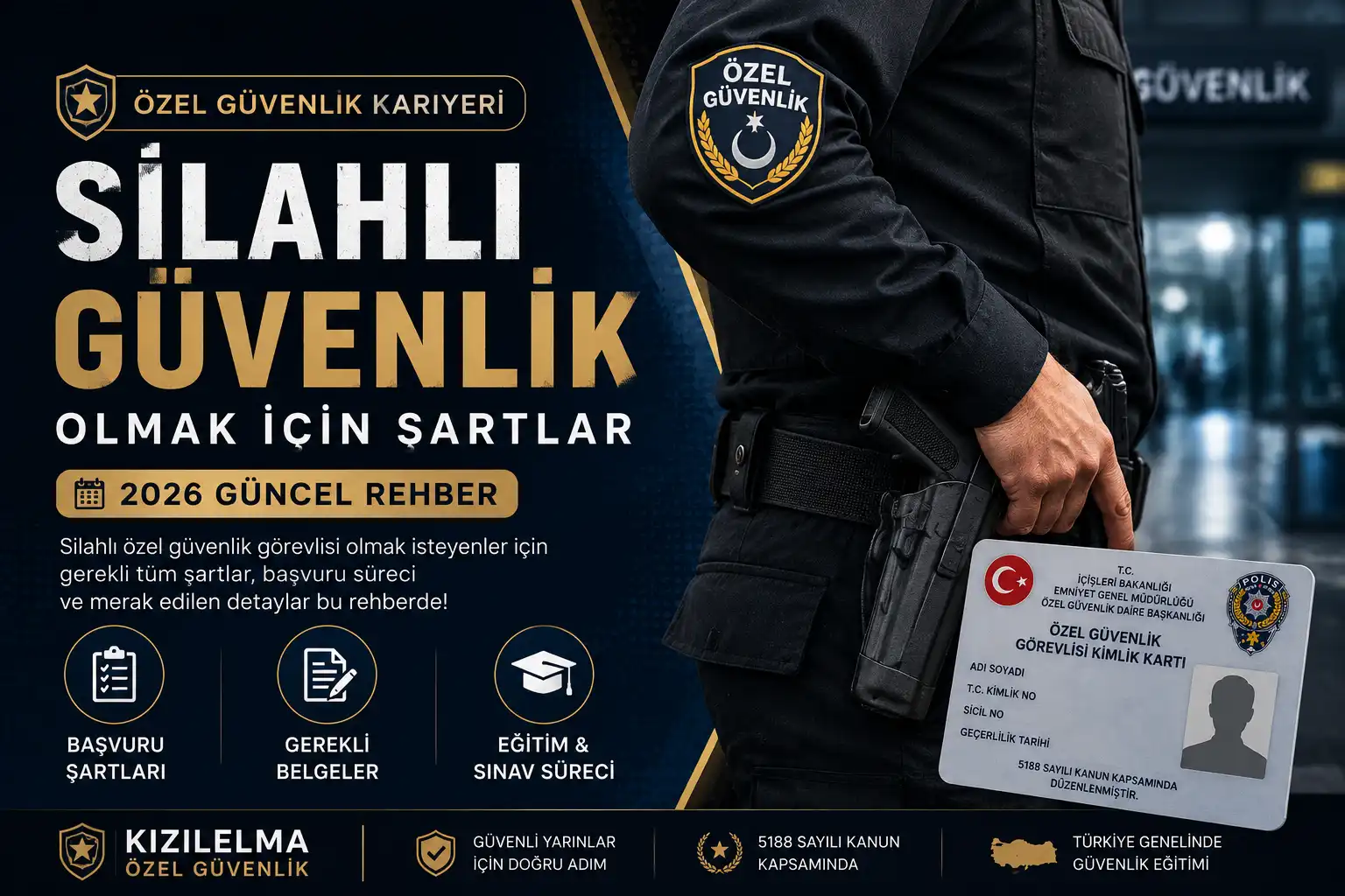 Silahlı güvenlik olmak için gerekli şartlar
